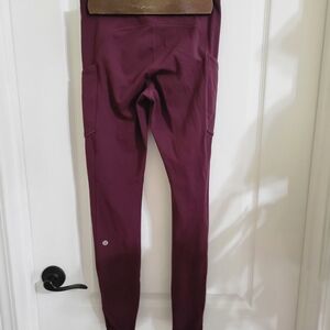 Lululemon Burgundy Leggings